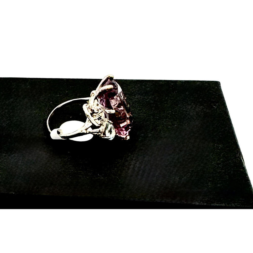 Large Amethyst Statement Ring - - image 7